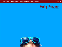 Tablet Screenshot of hollypevzner.com